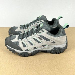 Merrell Moab 2 Ventilator Hiking Shoes Womens 9.5 Drizzle Mint Gray Green Lace